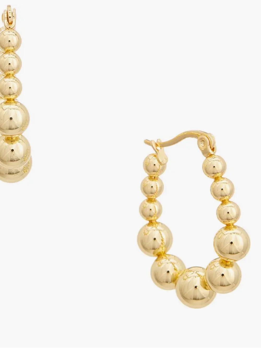 Juvell Graduated Ball Hoop Earrings